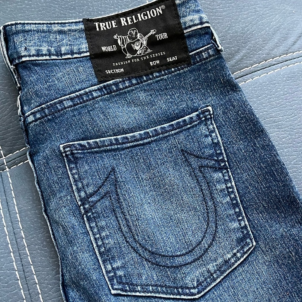 True Religion Jennie Curvy Mid Rise Skinny Jeans 30 x 29
